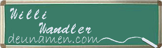 Willi Wandler Visitenkarte